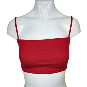 Aritzia Wilfred Free Womens  Crop Top Size XS Red